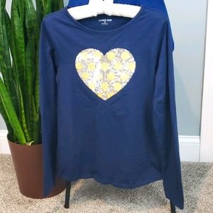 Flip Sequin Heart Tee